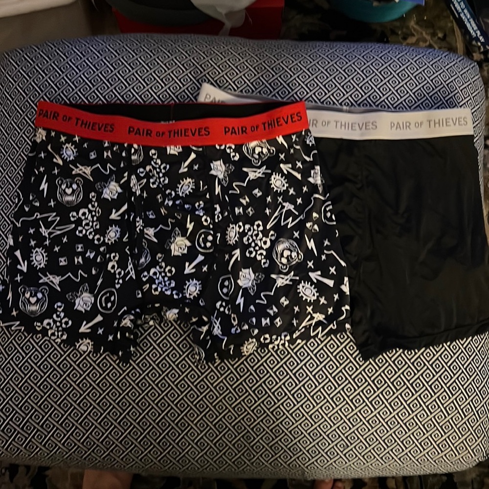 Lot of 2 Pair of Thieves boxer briefs size Large EUC
